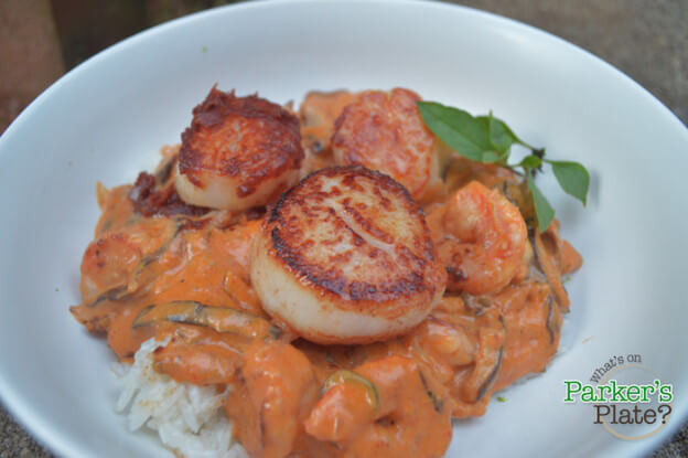 Thai Red Curry with Shrimp and Scallops