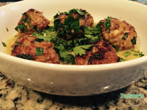 Thai Meatballs in Bowl