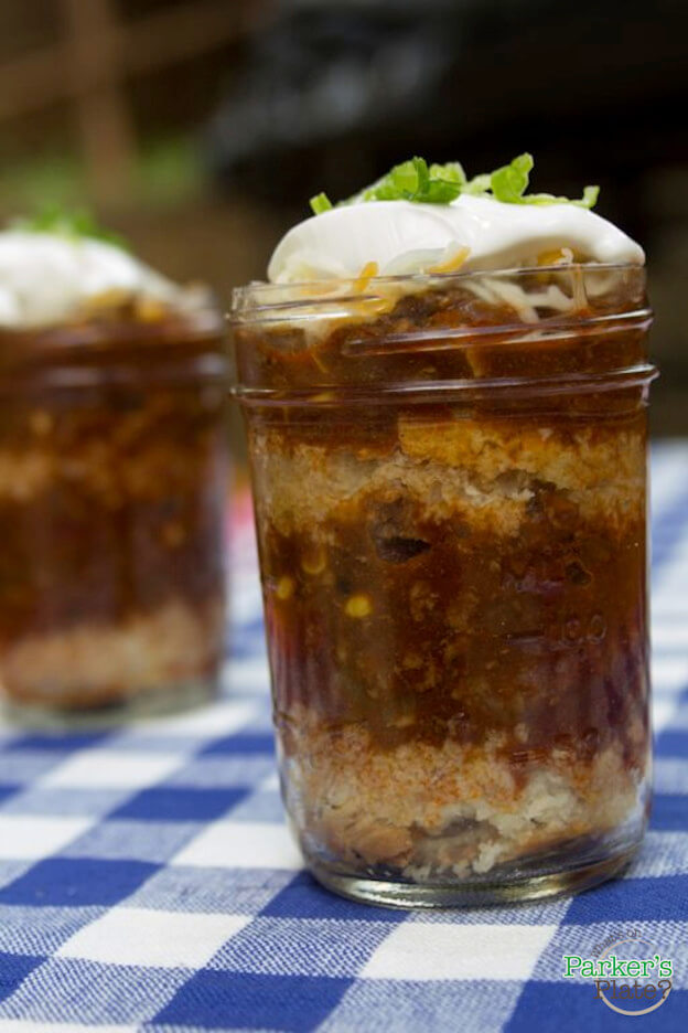 Chili in Mason Jars